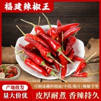福建原產(chǎn)地辣椒王香辣泡椒鹵菜皮厚耐煮王純干貨批發(fā)地道紅辣椒