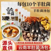 云南山珍特產菌湯包羊肚菌七彩菌菇湯料包松茸干貨燉雞煲湯食材