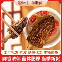 新貨頭茬羊肚菌云南特產干貨批發大個無沙煲湯食材菌菇湯包禮盒